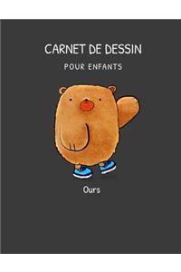 Carnet de dessin pour les enfants Ours