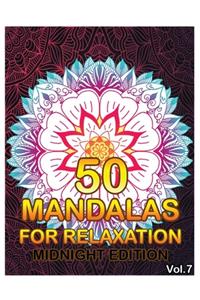 50 Mandalas For Relaxation Midnight Edition
