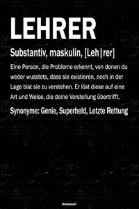 Lehrer Notizbuch