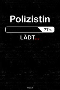 Polizistin Lädt... Notizbuch