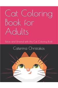 Cat Coloring Book for Adults