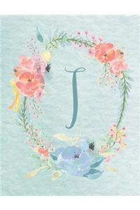 2020-2022 Calendar - Letter I - Light Blue and Pink Floral Design