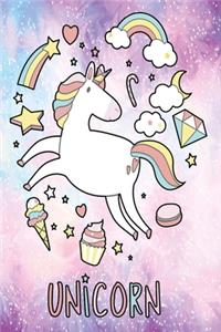 Unicorn in the stars notebook