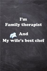 I am Family therapist And my Wife Best Cook Journal