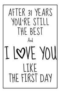 31 Year Anniversary Gift Notebook