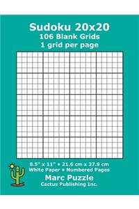 Sudoku 20x20 - 106 Blank Grids