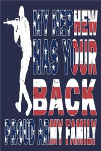 My Nephew Has Your Back Proud Army Family