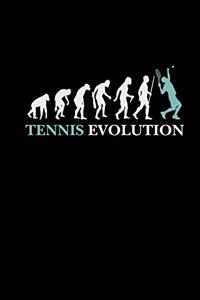 Tennis Evolution: Graph Paper Notebook Journal Tennis Racket Tennis Player Tennis-match Tennis Team