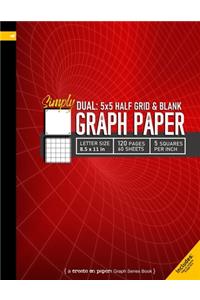 Simply Dual 5x5 Grid and Blank Graph Paper