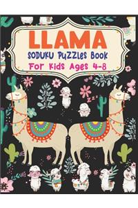 LLAMA Soduku Puzzles Book For Kids Ages 4-8
