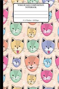 Wide Ruled Composition Notebook 6