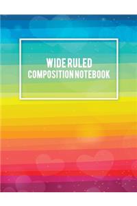 Wide Ruled Composition Notebook