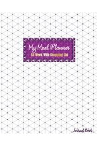 My Meal Planner 52 Week With Shopping List Journal Book