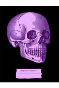 Purple Skull Composition Notebook
