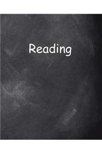 School Composition Book Reading Chalkboard Style 130 Pages