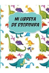 Mi Libreta de Escritura Dinosaurios Cuaderno para Practica