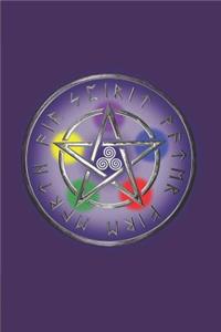 Five Elements Pentagram - Daily Diary 2019: A Diary for Important Observances and Religious Dates and Moon Phases