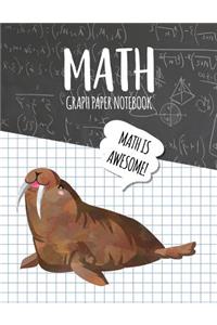 Math Graph Paper Notebook