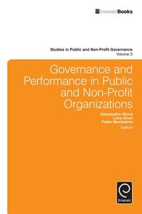 Governance and Performance in Public and Non-Profit Organizations