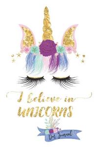 I Believe in Unicorns Dot Journal