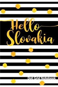 Hello Slovakia Dot Grid Notebook