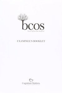 BCoS Cognitive Screen