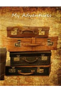 My Adventures: Blank Sketch / Drawing Book - 8.5 X 11 Paper - Unlined Journal - Notebook - 100 Pages