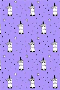 Bullet Journal Notebook Cute Little Unicorns Pattern 4