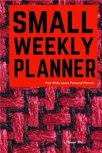 Pink Small Weekly Planner