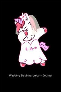 Wedding Dabbing Unicorn Journal