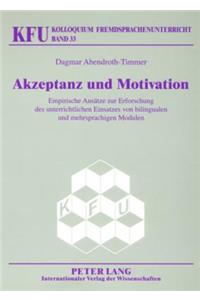 Akzeptanz und Motivation