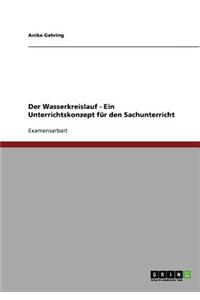 Der Wasserkreislauf - Ein Unterrichtskonzept für den Sachunterricht