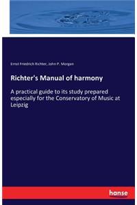 Richter's Manual of harmony