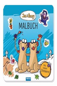 Trotsch Jan und Henry Malbuch mit Stickern