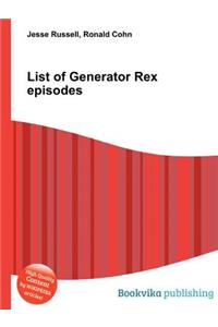 List of Generator Rex Episodes