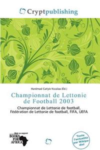 Championnat de Lettonie de Football 2003