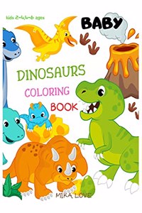 Baby Dinosaurs Coloring Book