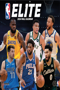 NBA Elite 2024 12x12 Wall Calendar
