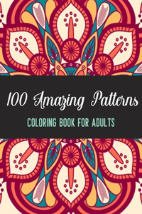 100 Amazing Patterns Coloring Book for Adults