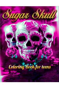 Sugar Skull Coloring Book for teens