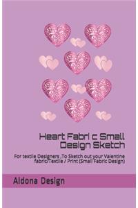 Heart Fabric Small Design Sketch Book