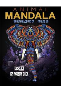 Animal Mandala Coloring Book For Adults