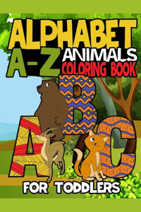 Alphabet animals coloring book for toddlers