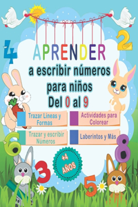 Aprender a escribir números para niños