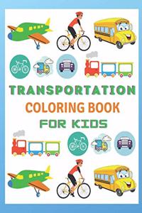 Transportation coloring Book For Kids