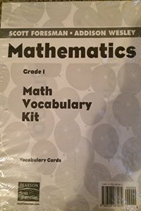 Scott Foresman Addison Wesley Math 2004 Vocabulary Kit Cards Grade 1