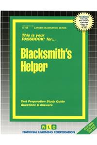 Blacksmith's Helper: Passbooks Study Guide