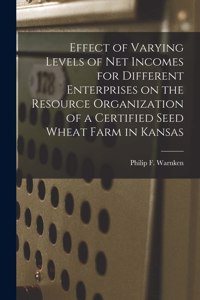 Effect of Varying Levels of Net Incomes for Different Enterprises on the Resource Organization of a Certified Seed Wheat Farm in Kansas