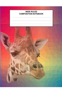 Wide Ruled Composition Notebook