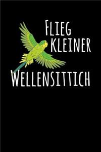 Flieg kleiner Wellensittich